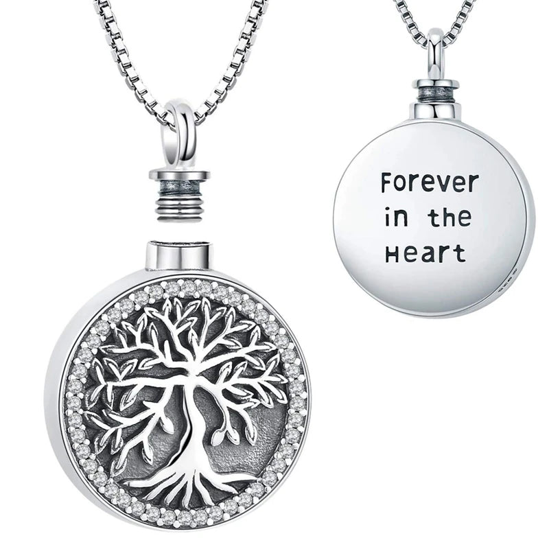 7 Styles Urn Necklaces Abalone Shell Cremation Jewelry For Tree Of Life Cremation Keepsake