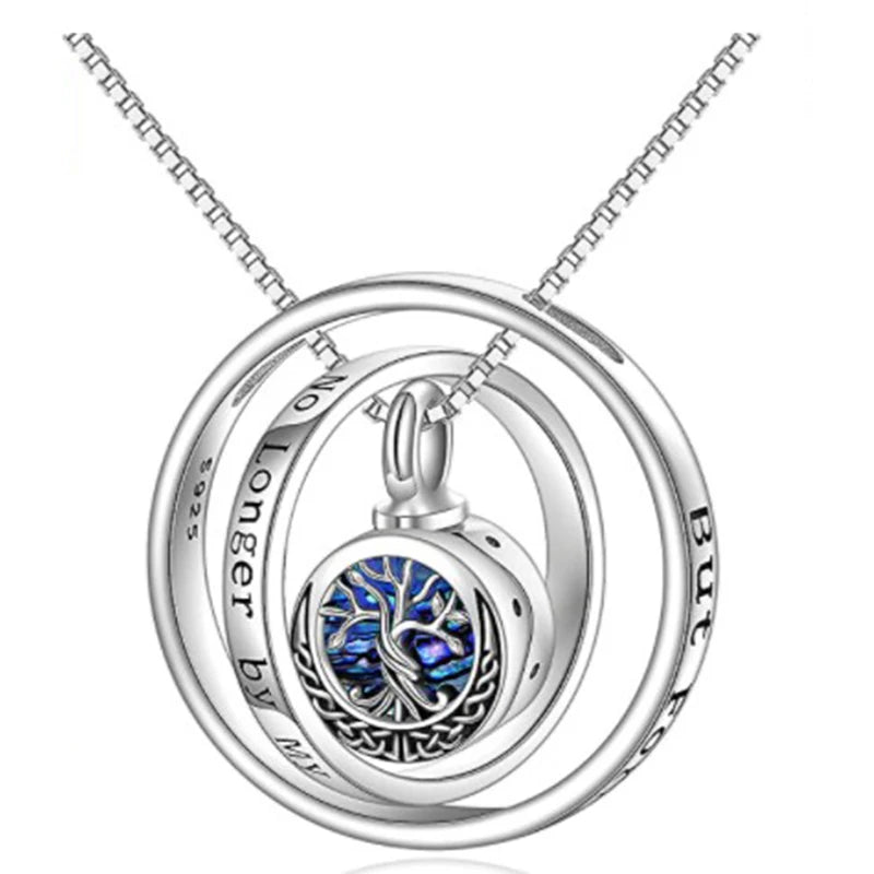 7 Styles Urn Necklaces Abalone Shell Cremation Jewelry For Tree Of Life Cremation Keepsake