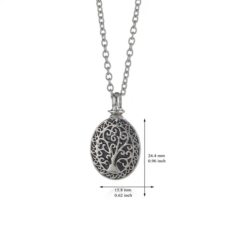 7 Styles Urn Necklaces Abalone Shell Cremation Jewelry For Tree Of Life Cremation Keepsake