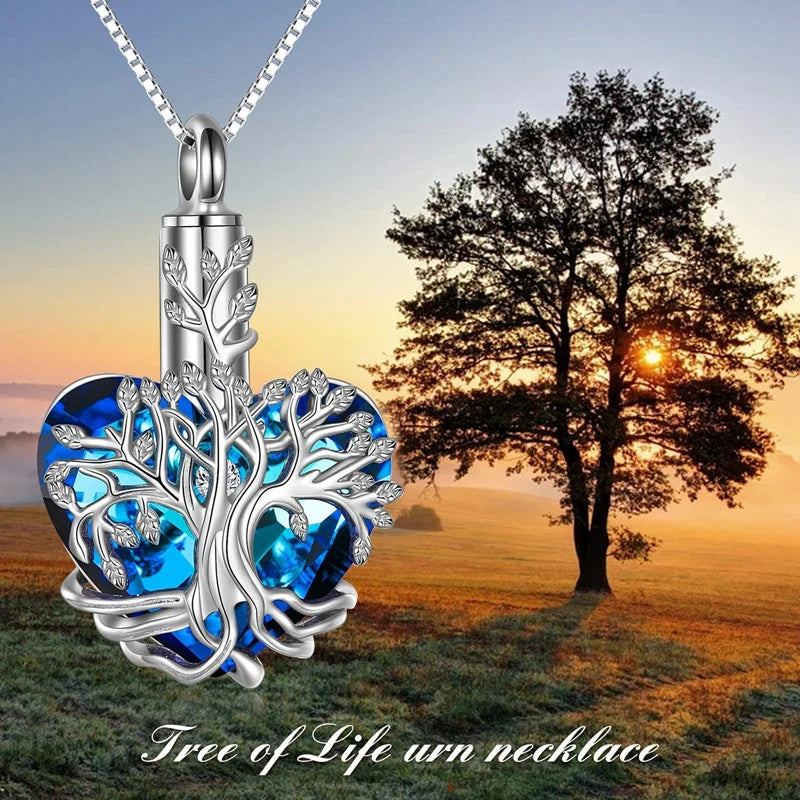 7 Styles Urn Necklaces Abalone Shell Cremation Jewelry For Tree Of Life Cremation Keepsake