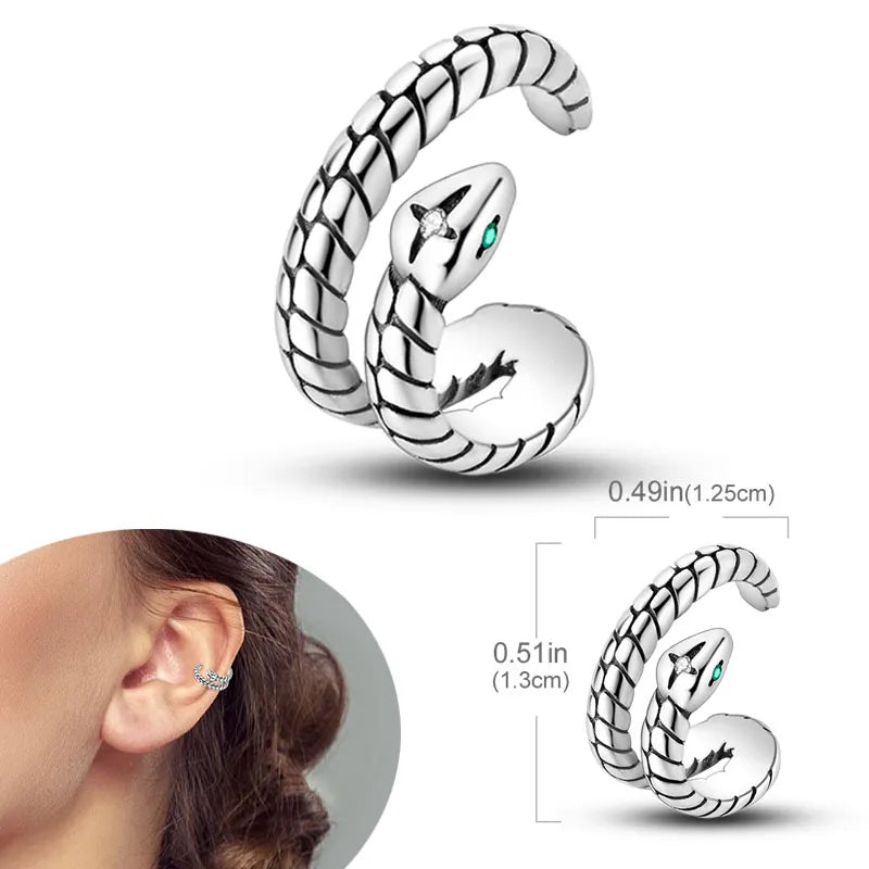 925 Sterling Silver Earrings Hypoallergenic Zircon Hoops