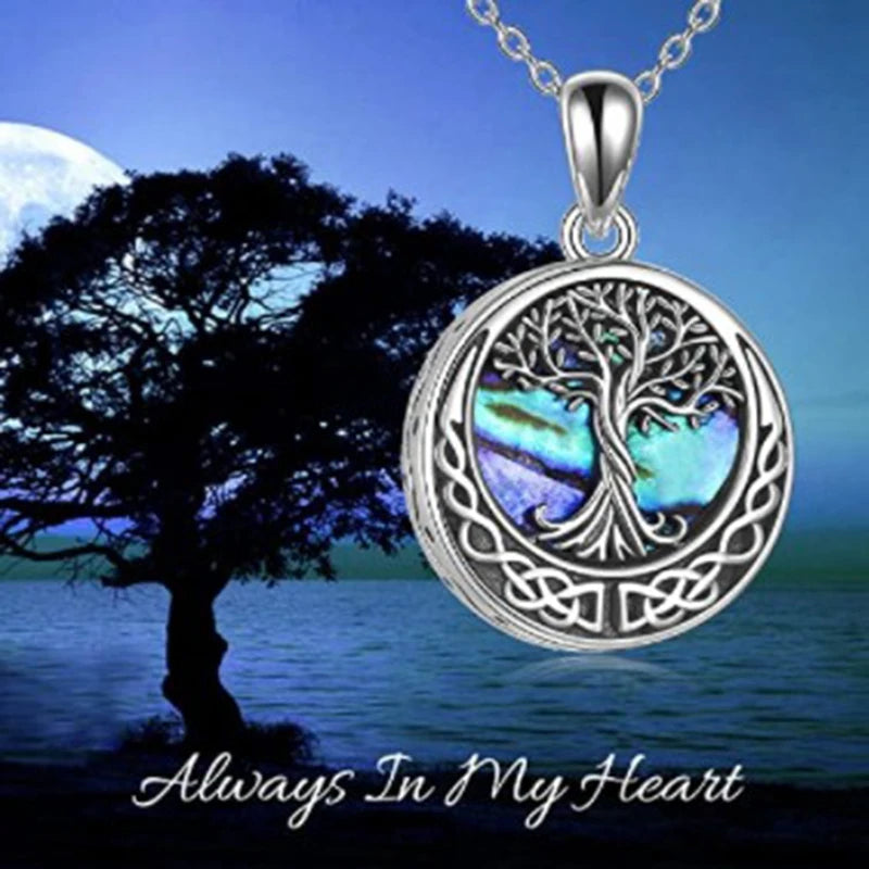 7 Styles Urn Necklaces Abalone Shell Cremation Jewelry For Tree Of Life Cremation Keepsake