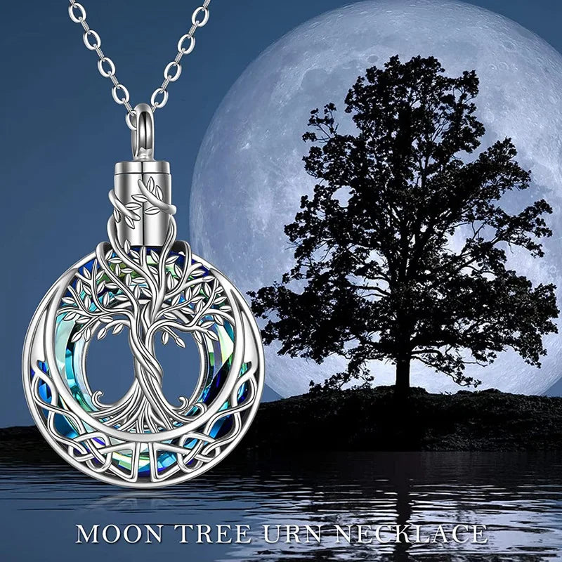 7 Styles Urn Necklaces Abalone Shell Cremation Jewelry For Tree Of Life Cremation Keepsake