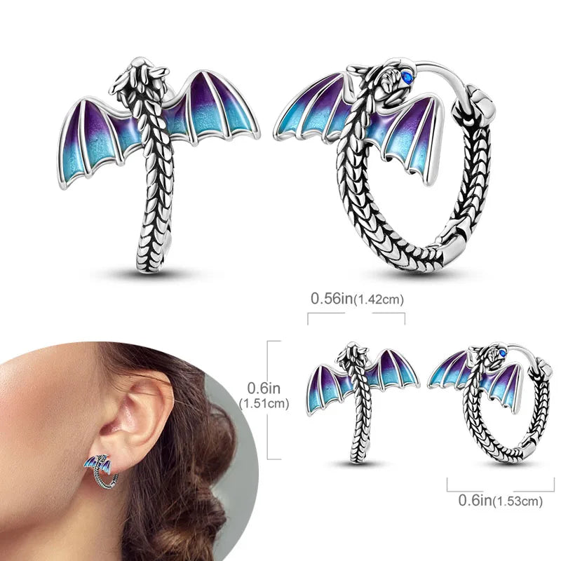 925 Sterling Silver Earrings Hypoallergenic Zircon Hoops